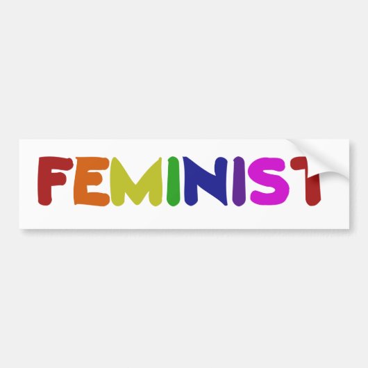 feministe bumpersticker (Voorkant)