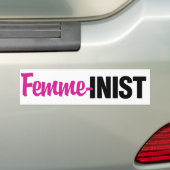 feministe bumpersticker (Op auto)