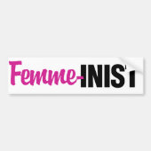 feministe bumpersticker (Voorkant)
