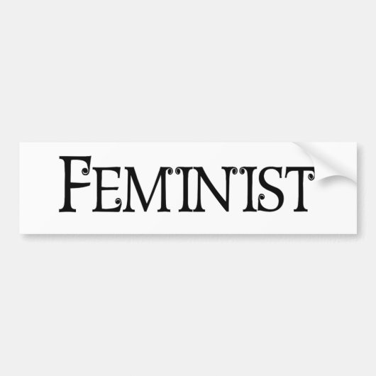 feministe bumpersticker (Voorkant)
