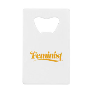 feministe creditkaart flessenopener