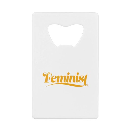 feministe creditkaart flessenopener (Voorkant)