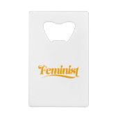 feministe creditkaart flessenopener (Achterkant)