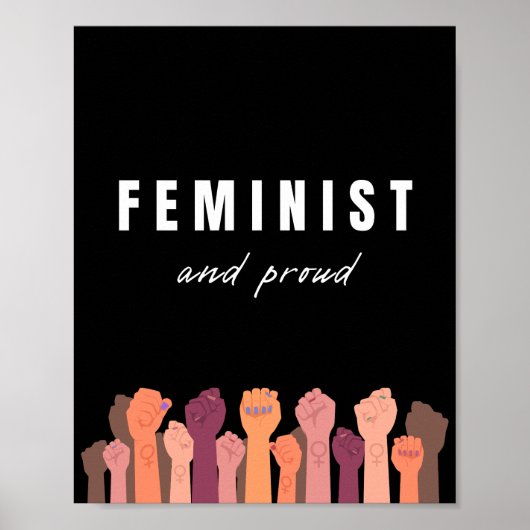 feministe en trots poster (Voorkant)