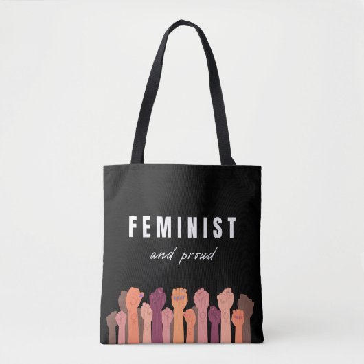 feministe en trots tote bag (Voorkant)