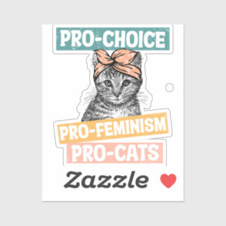 feministe kattenliefhebber sticker