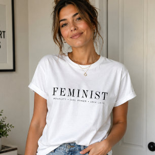 Feministe Modern Gelijkheid Girl Power Zelfliefd T-shirt