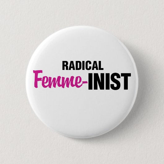 feministe ronde button 5,7 cm (Voorkant)