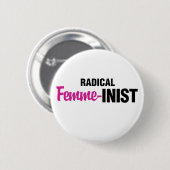 feministe ronde button 5,7 cm (Voorkant /achterkant)