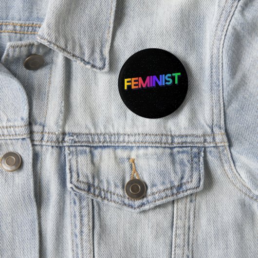 feministe ronde button 5,7 cm (In situ)