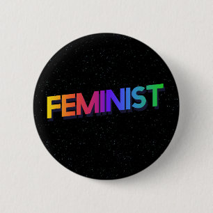 feministe ronde button 5,7 cm