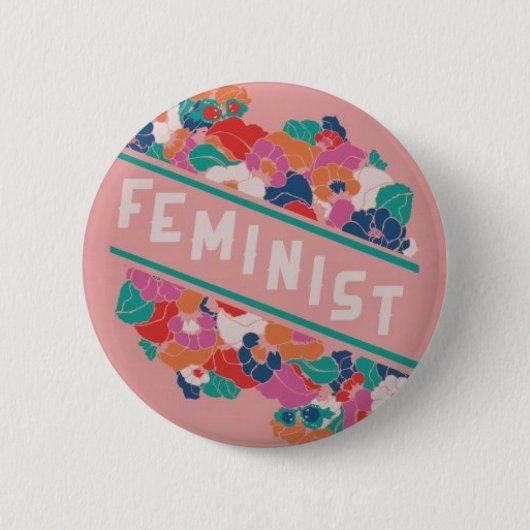 feministe ronde button 5,7 cm (Voorkant)
