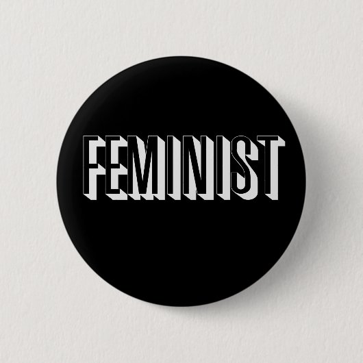 feministe ronde button 5,7 cm (Voorkant)