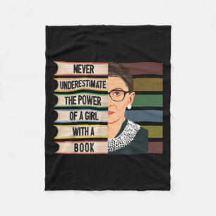 Feministe Ruth Bader Ginsburg Rbg Citaat Meisje Me Fleece Deken