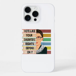 Feministe Ruth Bader Ginsburg RBG Citaat Meisje Me iPhone 16 Pro Max Hoesje