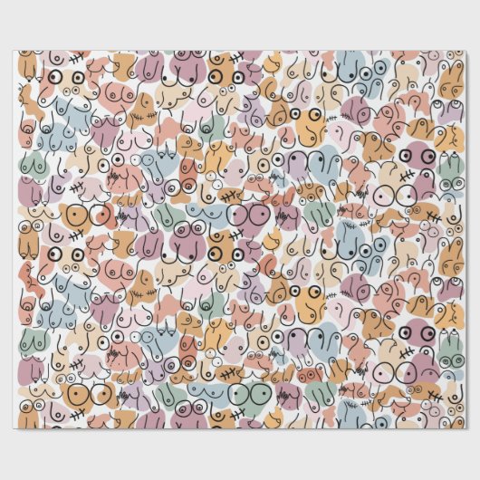 feministe vrouw cadeaupapier (Vlak)