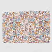 feministe vrouw golfhanddoek (Horizontaal)