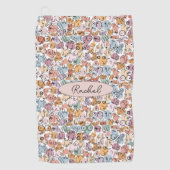 feministe vrouw golfhanddoek (Voorkant)