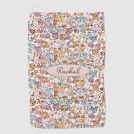 feministe vrouw golfhanddoek