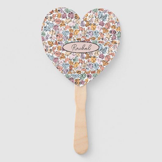 feministe vrouw handwaaier (Achterkant)