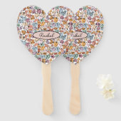 feministe vrouw handwaaier (Voorkant en achterkant)