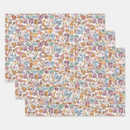 feministe vrouw inpakpapier vel