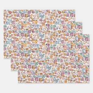 feministe vrouw inpakpapier vel