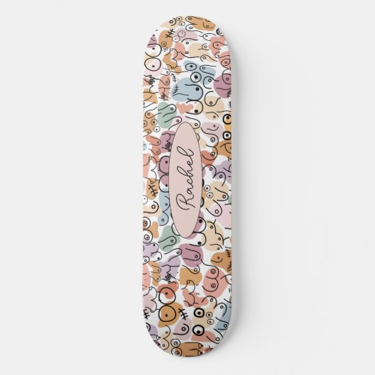 feministe vrouw persoonlijk skateboard (Voorkant)