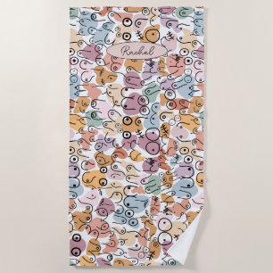 feministe vrouw strandlaken