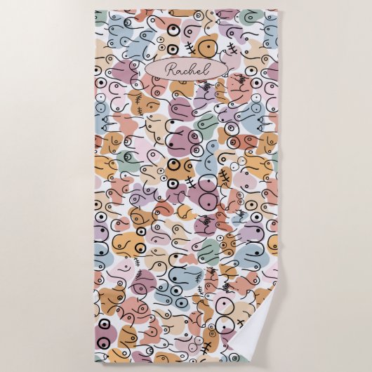 feministe vrouw strandlaken (Voorkant)