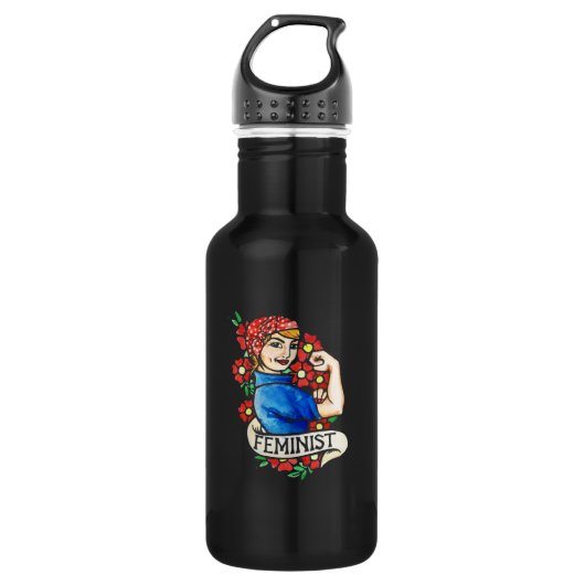feministe waterfles  (Voorkant)