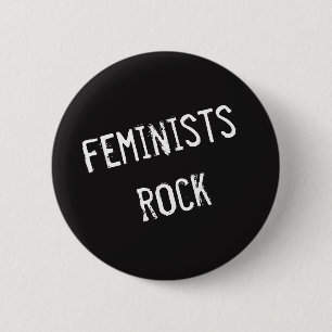 Feministen Rock Ronde Button 5,7 Cm