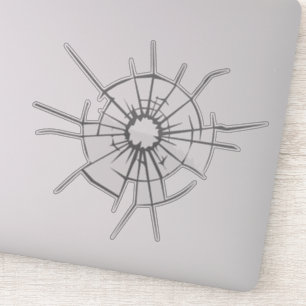 Feministen Shatter Glass Ceiling   Duidelijke stic Sticker