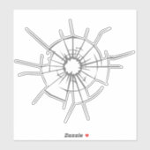 Feministen Shatter Glass Ceiling | Heldere Sticker (Vel)