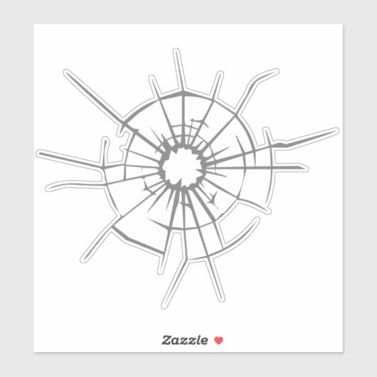 Feministen Shatter Glass Ceiling | Heldere Sticker (Vel)