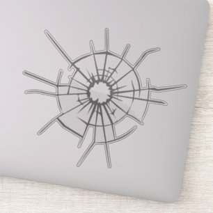 Feministen Shatter Glass Ceiling Heldere Sticker