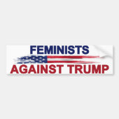 Feministen tegen Trump Bumpersticker (Voorkant)