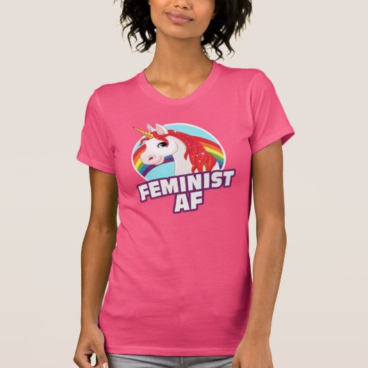 FEMINISTISCH AF T-SHIRT (Voorkant)