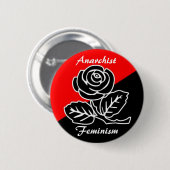 feministisch anarchisme ronde button 5,7 cm (Voorkant /achterkant)