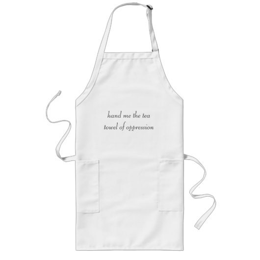 feministisch apron lang schort (Voorkant)