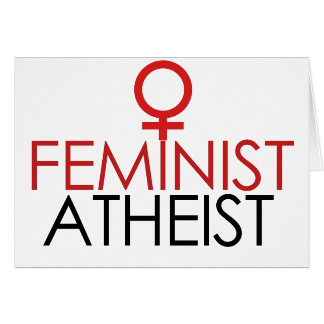 feministisch atheïst (Voorkant Horizontaal)