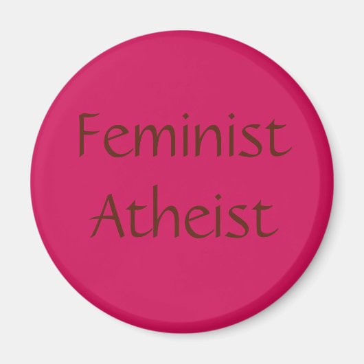 feministisch atheïst magneet (Voorkant)
