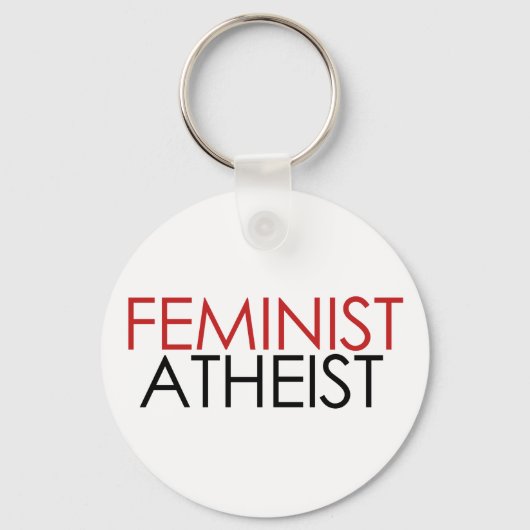 feministisch atheïst sleutelhanger (Voorkant)