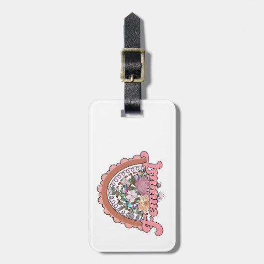 Feministisch Bagagelabel (Voorkant verticaal)