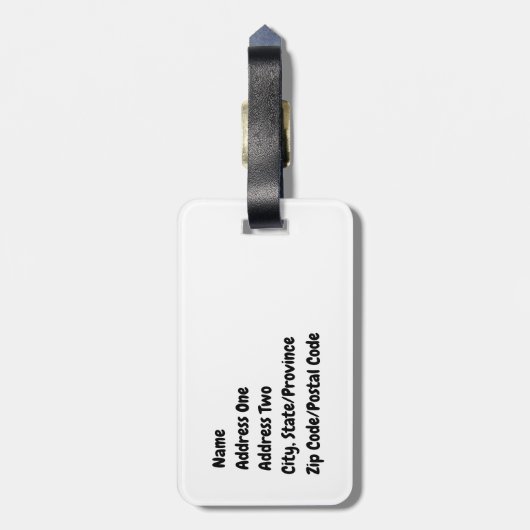 Feministisch Bagagelabel (Achterkant verticaal)