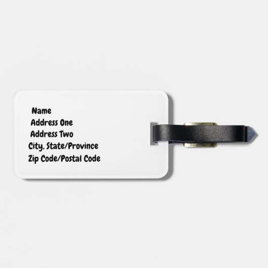 Feministisch Bagagelabel (Achterkant horizontaal)