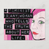 Feministisch Briefkaart (Voorkant)