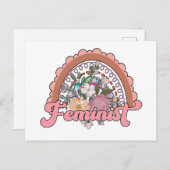 Feministisch Briefkaart (Voorkant / Achterkant)