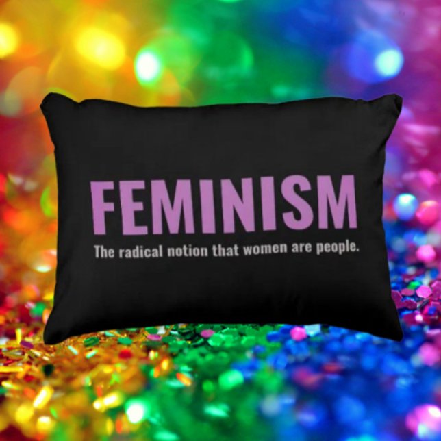 Feministisch citaat Accent Pillow – Bold Decor Accent Kussen (Creator heeft geüpload)