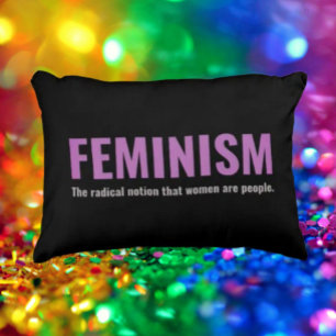 Feministisch citaat Accent Pillow – Bold Decor Kussen